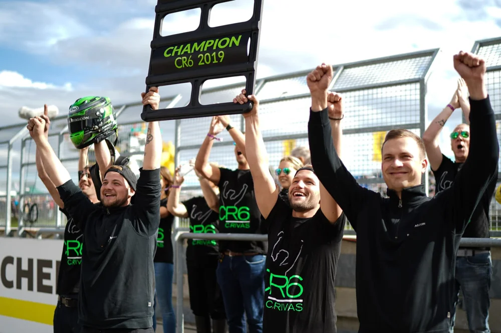 Carlos Rivas and the team celebrating the 2019 Pro-Am championship