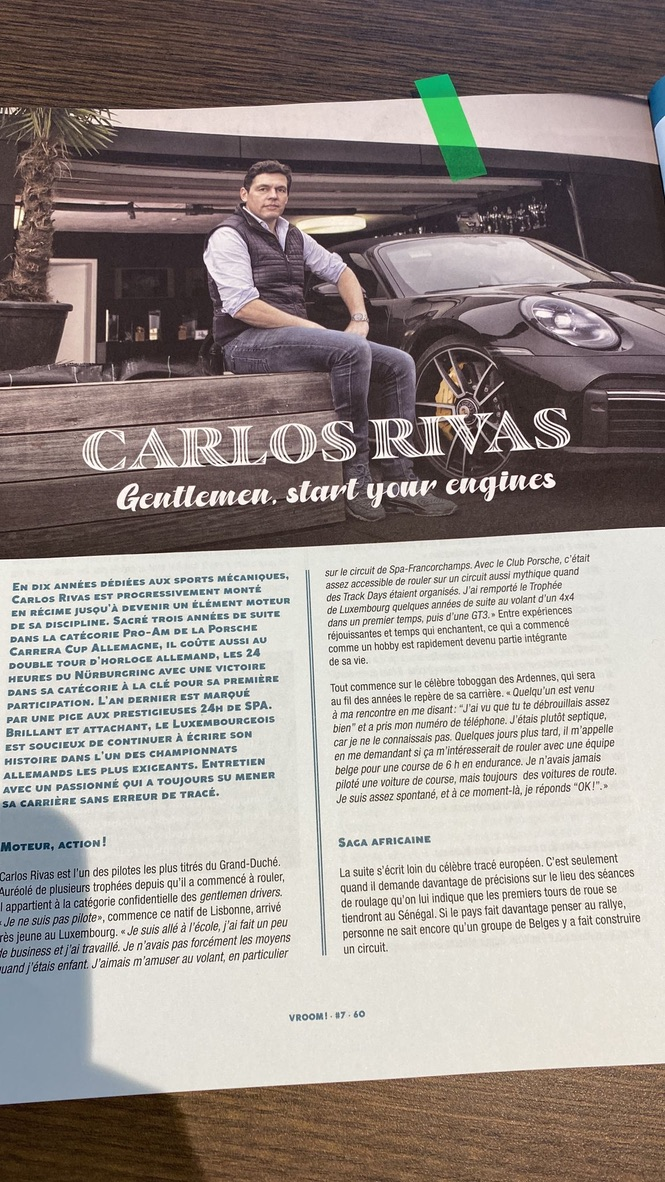 Carlos Rivas im VROOM!-Magazin · VROOM! · Ausgabe 7 · Seite 60